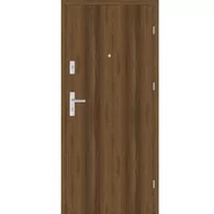 Drzwi zewnętrzne - Drzwi wejściowe wewnątrzlokalowe Zeus 90 cm prawe orzech premium - miniaturka - grafika 1