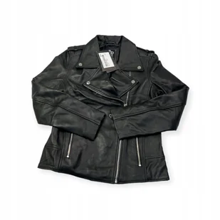 Skórzana kurtka damska ramoneska Real Leather S - Kurtki damskie - miniaturka - grafika 1