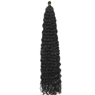 Pozostałe akcesoria fryzjerskie - TEMU 1 szt. 20" Przedłużanie Włosów Ocean Wave Crochet - Gradient Czarny do Brązowego, Wstępnie Zapętlone Syntetyczne Włókna, Odporność na Wysoką - miniaturka - grafika 1