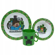 Kubki dla dzieci - ZESTAW OBIADOWY do mikrofalówki Minecraft (40804) - miniaturka - grafika 1