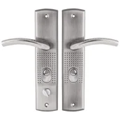 Klamki - Kuchinox Klamka do drzwi zewnętrznych chińskich prawych rozstaw 68 mm Ismena nikiel - miniaturka - grafika 1