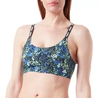 Biustonosze - Adidas Sports Underwear damski biustonosz typu stanik, Blue&print, L - miniaturka - grafika 1