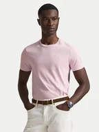 Koszulki męskie - Polo Ralph Lauren T-Shirt 710671438520 Różowy Custom Slim Fit - miniaturka - grafika 1