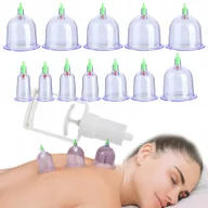 Masażery - KK15 BAŃKI CHIŃSKIE BEZOGNIOWE PRÓŻNIOWE na CELLULIT 12SZT ZESTAW Z POMPKĄ - miniaturka - grafika 1