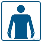 Systemy ekspozycyjne i znaki informacyjne - RE012 DERMATOLOGIA, PN - PŁYTA PCV 1MM; (200X200MM) - miniaturka - grafika 1