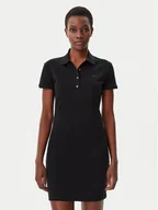 Sukienki - Lacoste Sukienka codzienna EF5473 Czarny Slim Fit - miniaturka - grafika 1