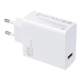 Xiaomi Oryginalna Ładowarka sieciowa Xiaomi MDY-12-EH (głowica) Fast Charger 67W biała bulk - Ładowarki do telefonów - miniaturka - grafika 1