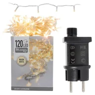Oświetlenie świąteczne - Lampki choinkowe, zewnętrzne, 120 led, białe ciepłe - miniaturka - grafika 1