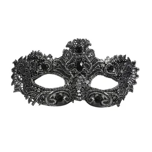 Maska Antyczna Czarno-Srebrna - Dodatki do strojów karnawałowych - miniaturka - grafika 1