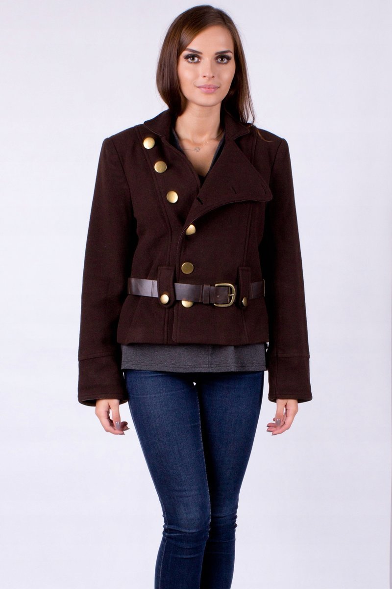 KURTKA DAMSKA Wełna Ramoneska PREMIUM OKAZJA