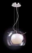 Lampy sufitowe - Italux DESIGNERSKA szklana LAMPA wisząca OPRAWA Zwis do salonu KOMA MD5807-1A OP - miniaturka - grafika 1