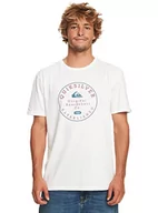 Koszulki męskie - Quiksilver Podstawowa koszulka męska biała S - miniaturka - grafika 1