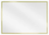 Lustra - Mexen Loft lustro łazienkowe prostokątne 70 x 50 cm, rama złota - 9852-070-050-000-50 - miniaturka - grafika 1