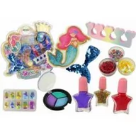 Zabawy w naśladowanie dorosłych - Zestaw do makijażu i zdobienia paznokci Syrena Leantoys - miniaturka - grafika 1