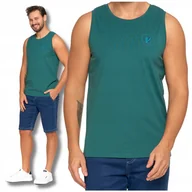 Koszulki męskie - Koszulka Męska Bez Rękawów TANK TOP Podkoszulek Gładki z Nadrukiem MORAJ M - miniaturka - grafika 1