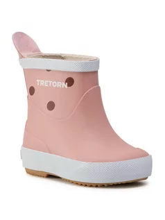 Buty dla dziewczynek - Tretorn Kalosze Wings Kids 473267 Różowy - grafika 1