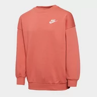 Bluzy damskie - NIKE BLUZA G NSW CLUB FLC OVRSZD CREW LBR GIRL - Nike - miniaturka - grafika 1