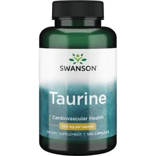 Swanson Health Products Tauryna 500mg 100 kapsułek 1121507 - Serce i układ krążenia - miniaturka - grafika 1