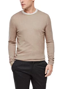 s.Oliver BLACK LABEL sweter męski, beżowy, XL - Swetry męskie - miniaturka - grafika 1