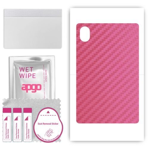 folia naklejka skórka strukturalna na TYŁ do Honor Pad 9 Pro - Carbon Różowy - apgo SKINS