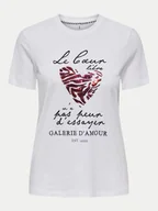 Koszulki i topy damskie - ONLY T-Shirt Kita 15332698 Biały Regular Fit - miniaturka - grafika 1