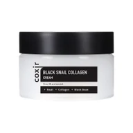 Kremy do twarzy - COXIR BLACK SNAIL COLLAGEN LINE Przeciwzmarszczkowy krem z mucyną ślimaka i kolagenem 30ml - miniaturka - grafika 1