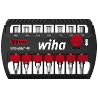 Śrubokręty - Wiha 8-cz. zestaw bitów Bitbuddy TY, Phillips, Pozidriv i Torx, 49 mm - miniaturka - grafika 1
