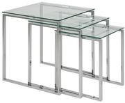 Ławy i stoliki kawowe - Actona Office Loft Zestaw dwóch szklanych Stolików kawowych 0000051092 - miniaturka - grafika 1