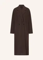 Płaszcze damskie - Oui Płaszcz Wełniany braun - miniaturka - grafika 1