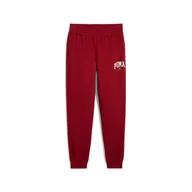 Spodnie męskie - Męskie Spodnie PUMA PUMA SQUAD SWEATPANTS FL CL 68180013 – Bordowy - miniaturka - grafika 1