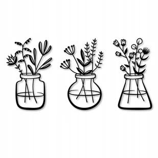 Kwiaty Dekoracja Ścienna Do Kuchni Obraz Ażurowy - Dekoracje domu - miniaturka - grafika 1