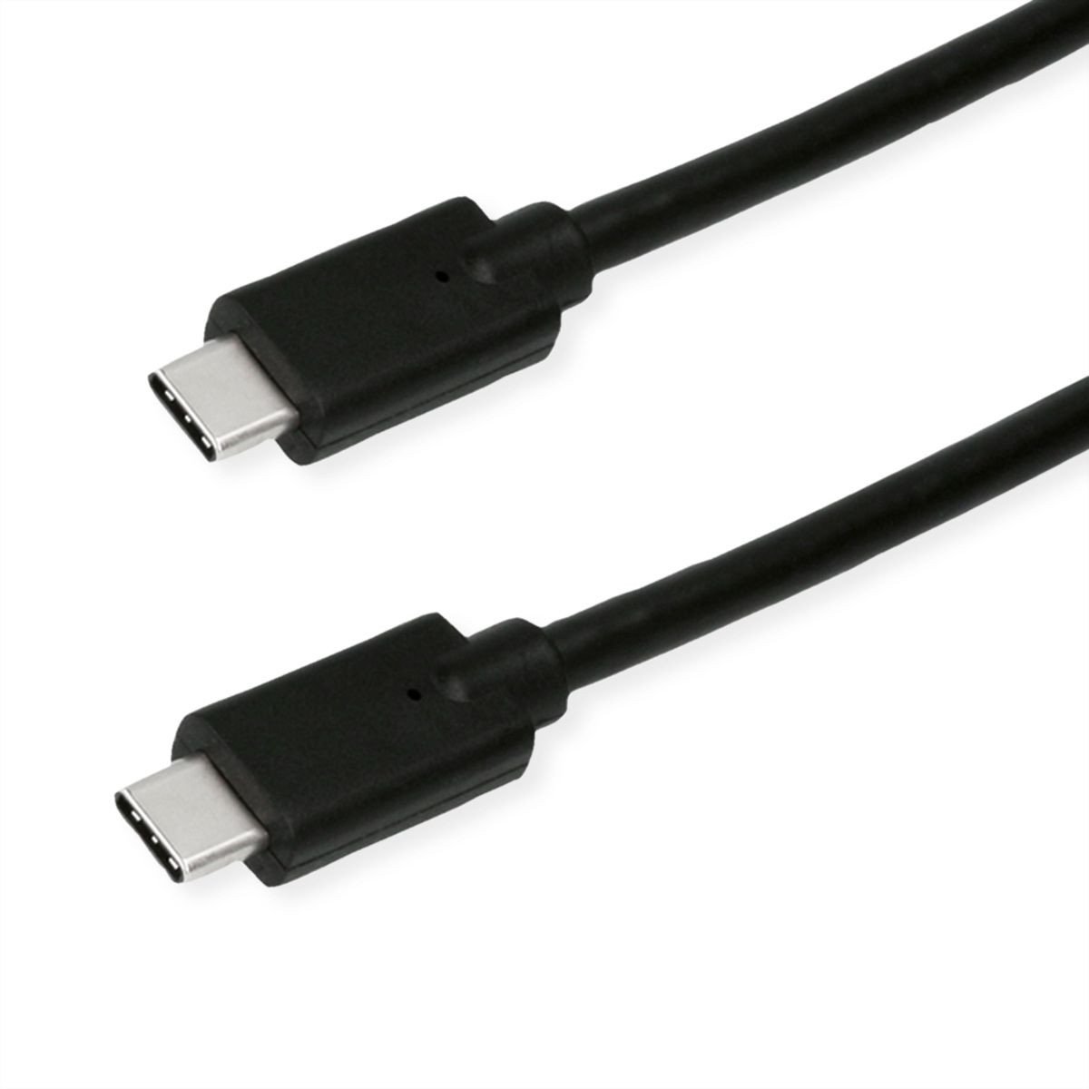 Kabel ROLINE GREEN USB 3.2 Gen 2x2, Emark, C-C, M/M, 20Gbit/s, 100W, zwart, 1 m