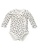 Body dla niemowląt - Pinokio body niemowlęce rozpinane długi rękaw Happy Day 50-68 biały trójkąty, Rozmiar: 56 - miniaturka - grafika 1