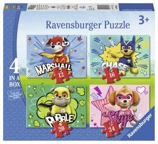 Ravensburger Puzzle 069231 Psi Patrol 4w1 ŁÓDŹ 069231 - Puzzle - miniaturka - grafika 1