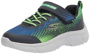Skechers Go Run 650 Norvo sneakersy chłopięce, Navy Lime Textile Navy Synthetic Lime Tri, 35 EU - Buty dla chłopców - miniaturka - grafika 1