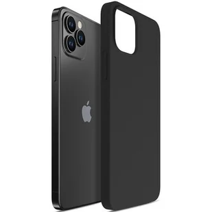 Etui 3MK Silicone Case do Apple iPhone 12 Pro Max Czarny - Etui i futerały do telefonów - miniaturka - grafika 1