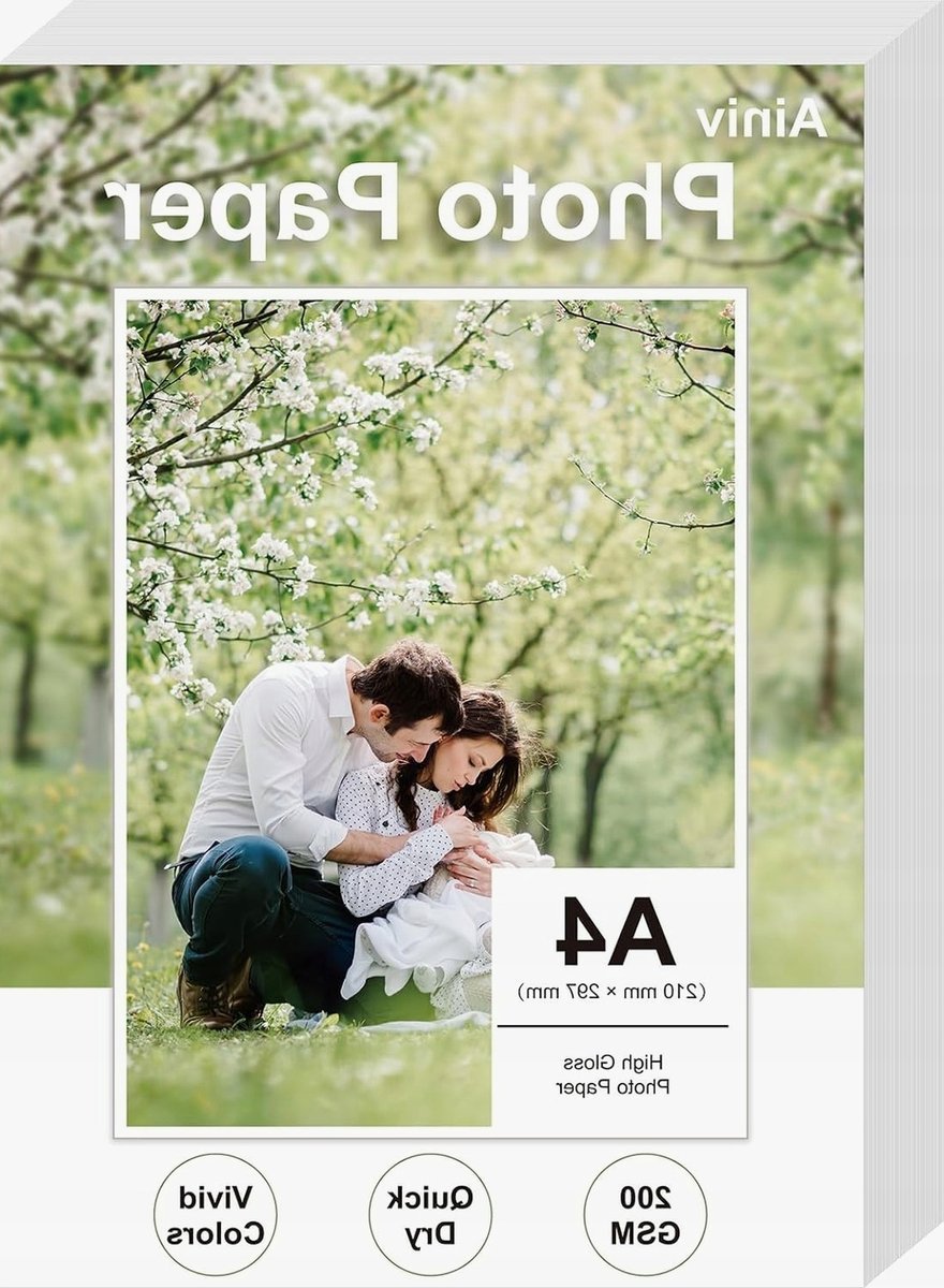 Papier fotograficzny a4 50 arkuszy wysoki połysk 200g/m2 wodoodporny