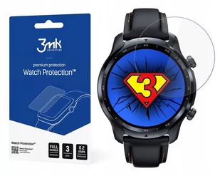 3x Folia Szkło Hybryd 3MK Do Mobvoi Ticwatch Pro 3 - Akcesoria do smartwatchy - miniaturka - grafika 1