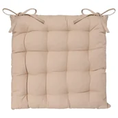 Poduszki na krzesła - Atmosphera Poduszka na krzesło z ozdobnym pikowaniem kwadratowa kolor beżowy B00AFBP22U - miniaturka - grafika 1