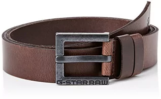 Paski - G-STAR RAW duko pasek męski, brązowy (Dk Brown/Black Metal 3127-8127) - grafika 1