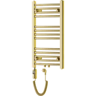 Grzejniki łazienkowe - Mexen Ares grzejnik elektryczny 700 x 400 mm, 300 W, złoty - W102-0700-400-2300-50 - miniaturka - grafika 1
