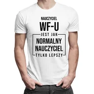 Koszulki męskie - Nauczyciel Wf-U - Męska Koszulka Z Nadrukiem - miniaturka - grafika 1