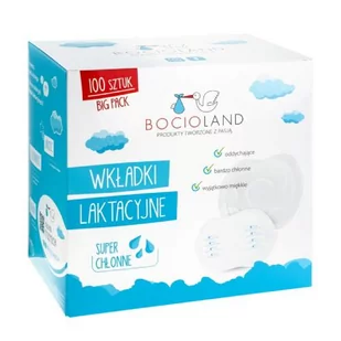 BOCIOLAND Wkładki laktacyjne BIG PACK 100 szt - Akcesoria do karmienia - miniaturka - grafika 1