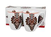 Kubki - Kubek do kawy i herbaty porcelanowy DUO classic PARZENICA 380 ml 2 szt - miniaturka - grafika 1