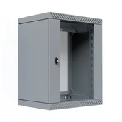 Szafy rack - EFB 19" Wandgehäuse X-Rack mit Glastür 400-600mm 15HE grau - miniaturka - grafika 1