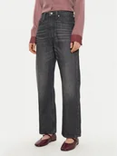Spodnie damskie - Tommy Hilfiger Jeansy WW0WW44329 Szary Straight Fit - miniaturka - grafika 1