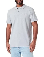 Koszule męskie - GANT Męska koszula Reg Tonal Shield Ss Rugger, szary melanż, L - miniaturka - grafika 1