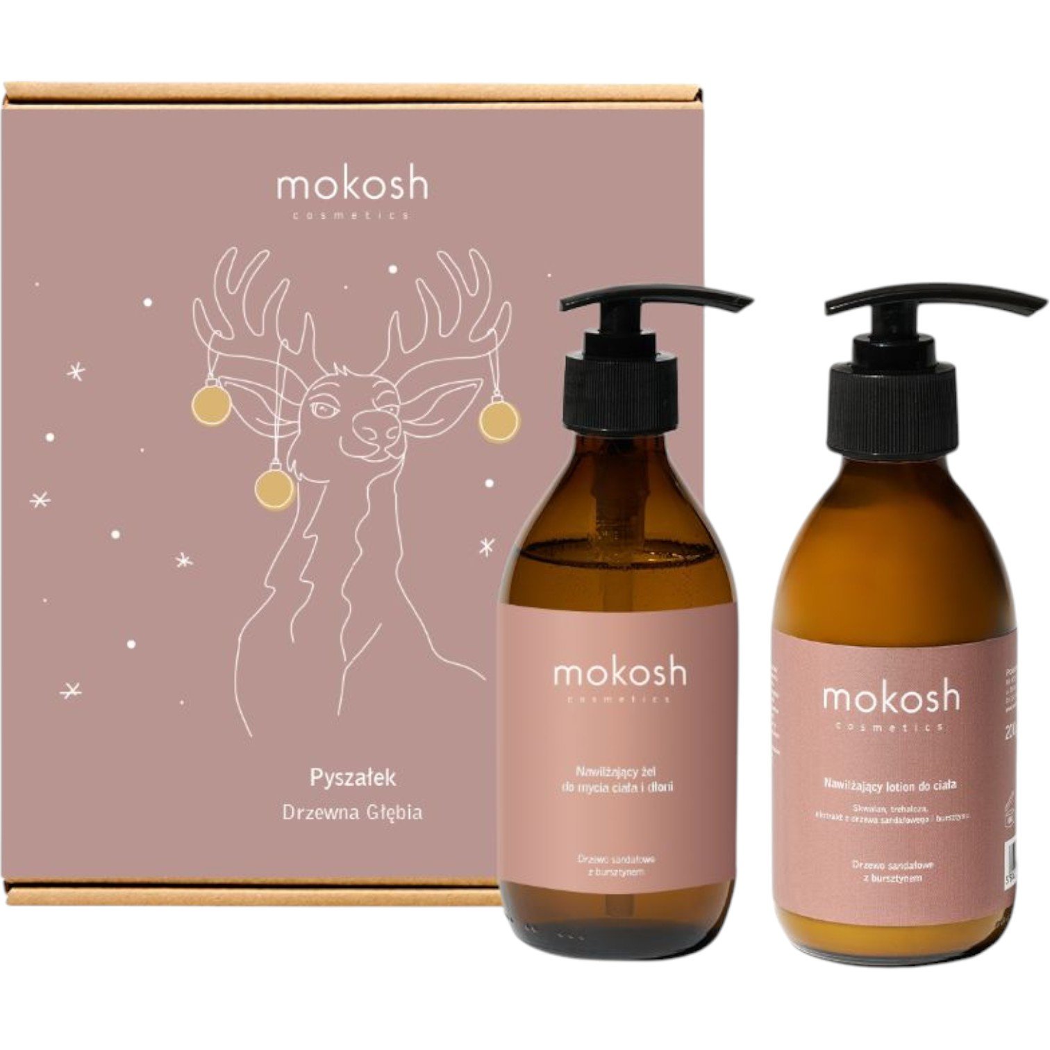 Mokosh zestaw Pyszałek - Drzewna Głębia: żel do ciała i dłoni 200 ml + lotion 200 ml
