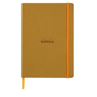 Notesy i bloczki - Notatnik Rhodia A5, miękka oprawa, kropki, Złoty - miniaturka - grafika 1