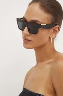 Okulary przeciwsłoneczne - Burberry okulary przeciwsłoneczne damskie kolor brązowy 0BE4424 - miniaturka - grafika 1